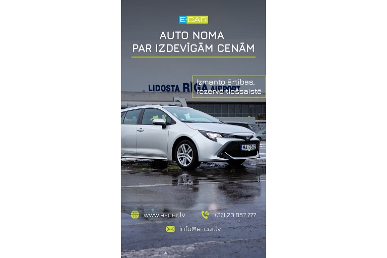 Automašīnu noma Rīgā pie lidostas