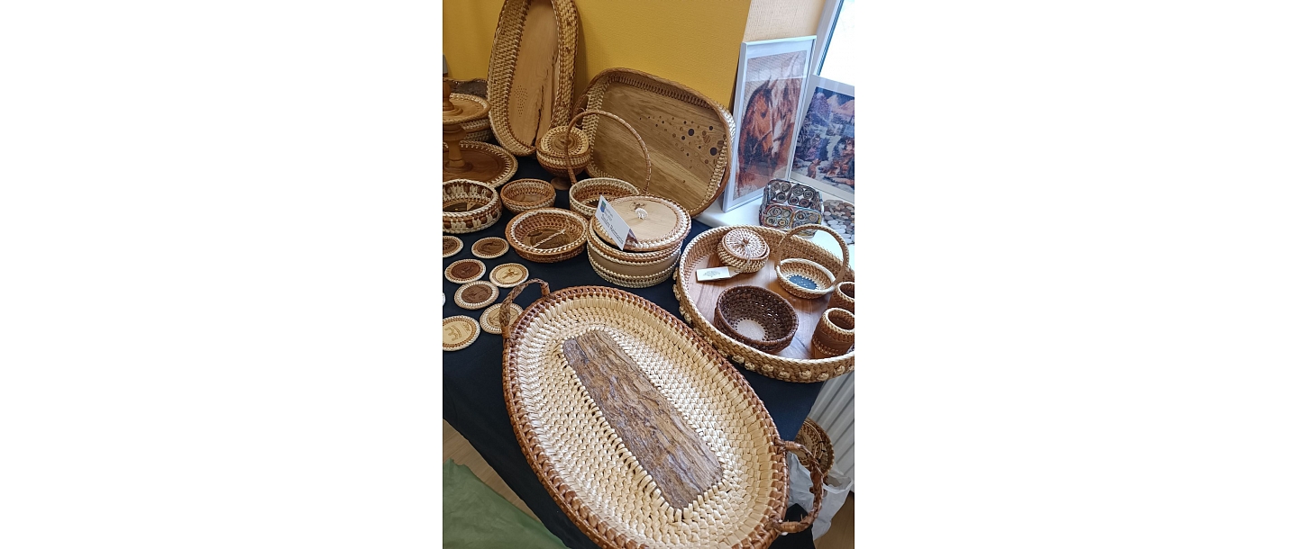 Плетеное производство в Добельском районе