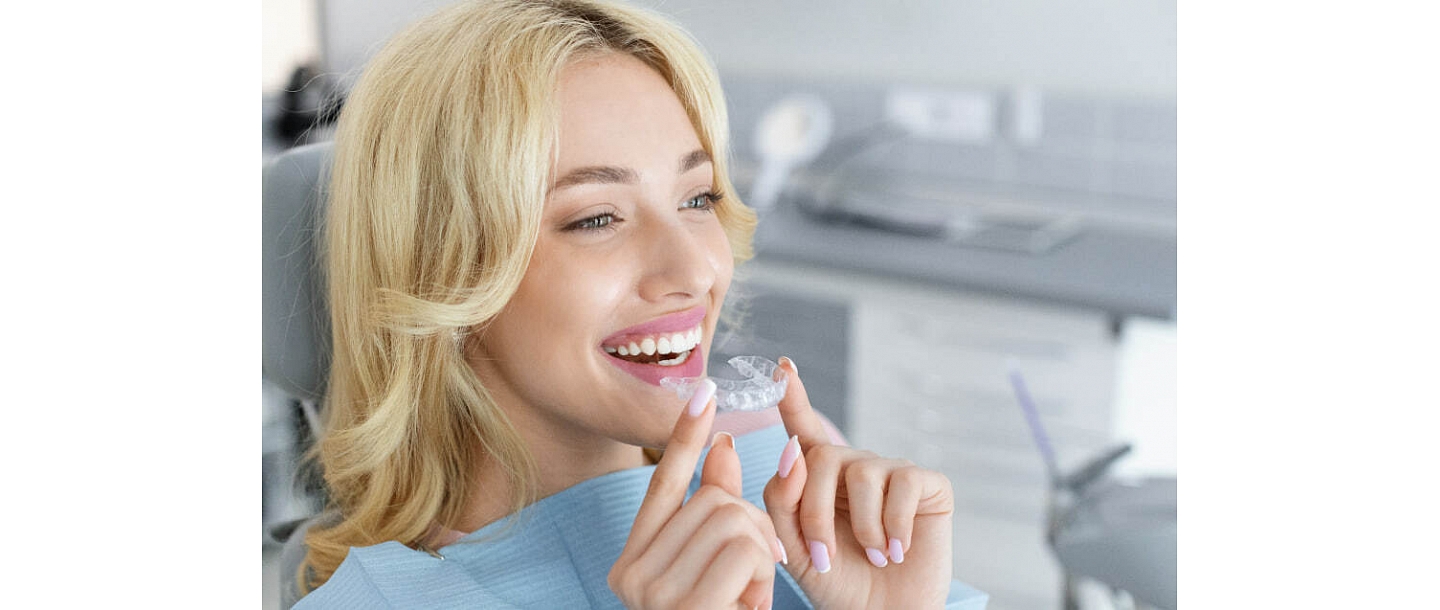 Teeth straightening with braces