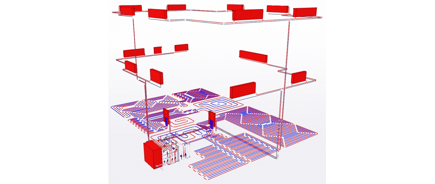 Designing a centralized heating system for a building