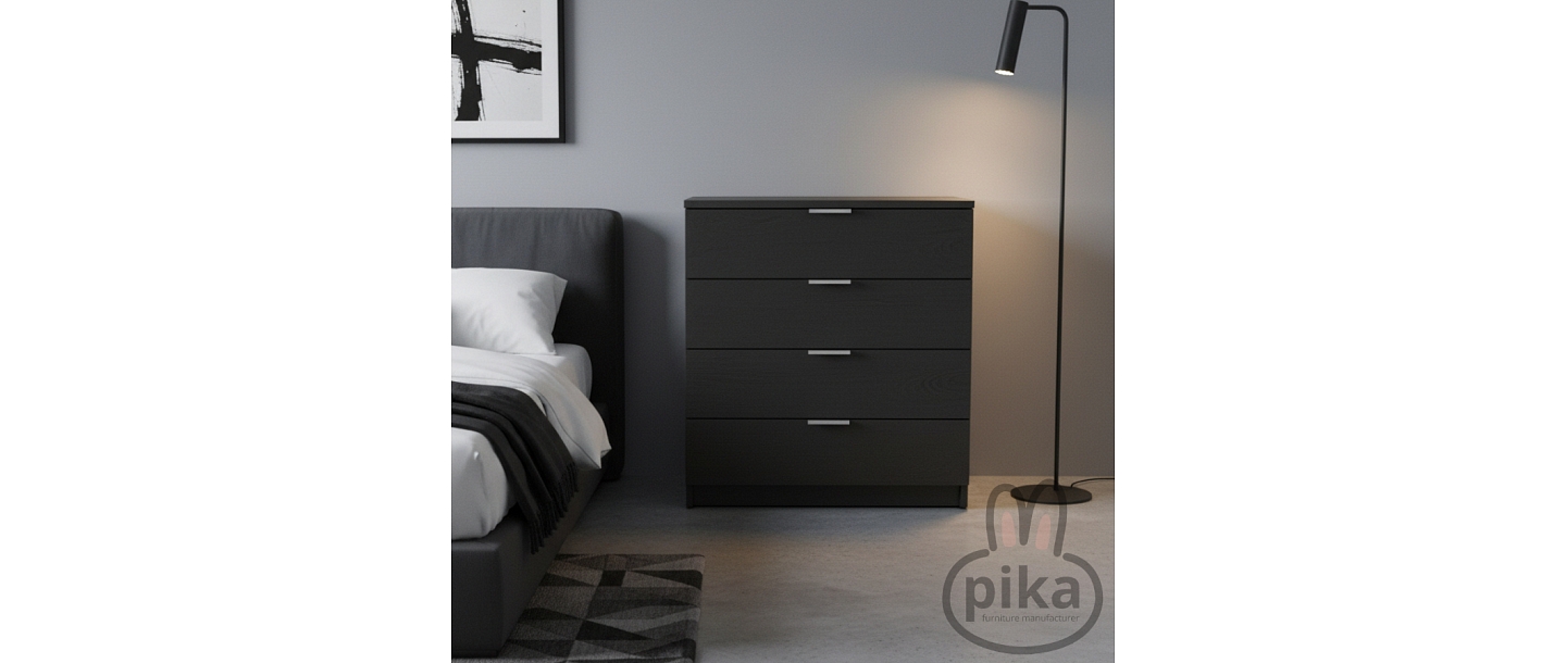 Комод PKH02, темный дуб