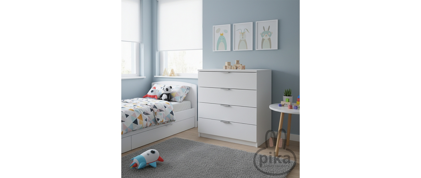 Bērnu gulta ar drošības barjeru