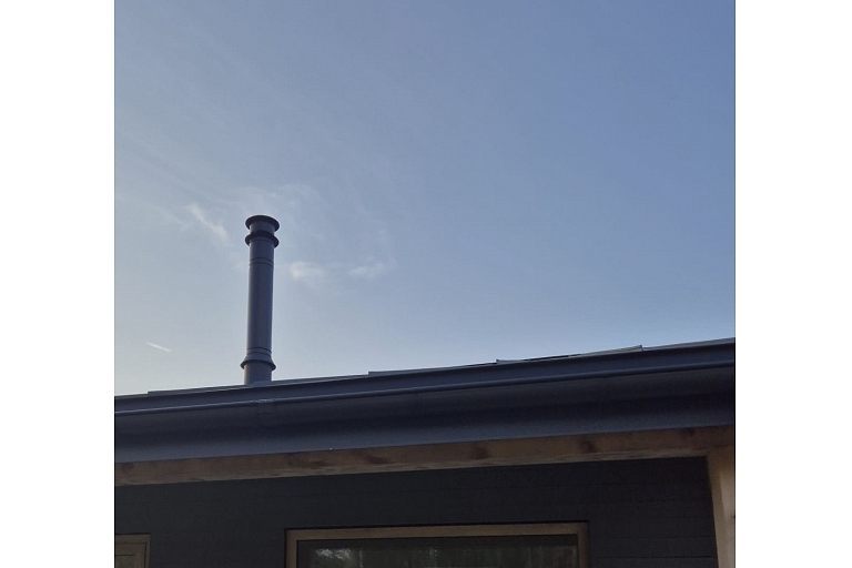 Chimney installation for a private house