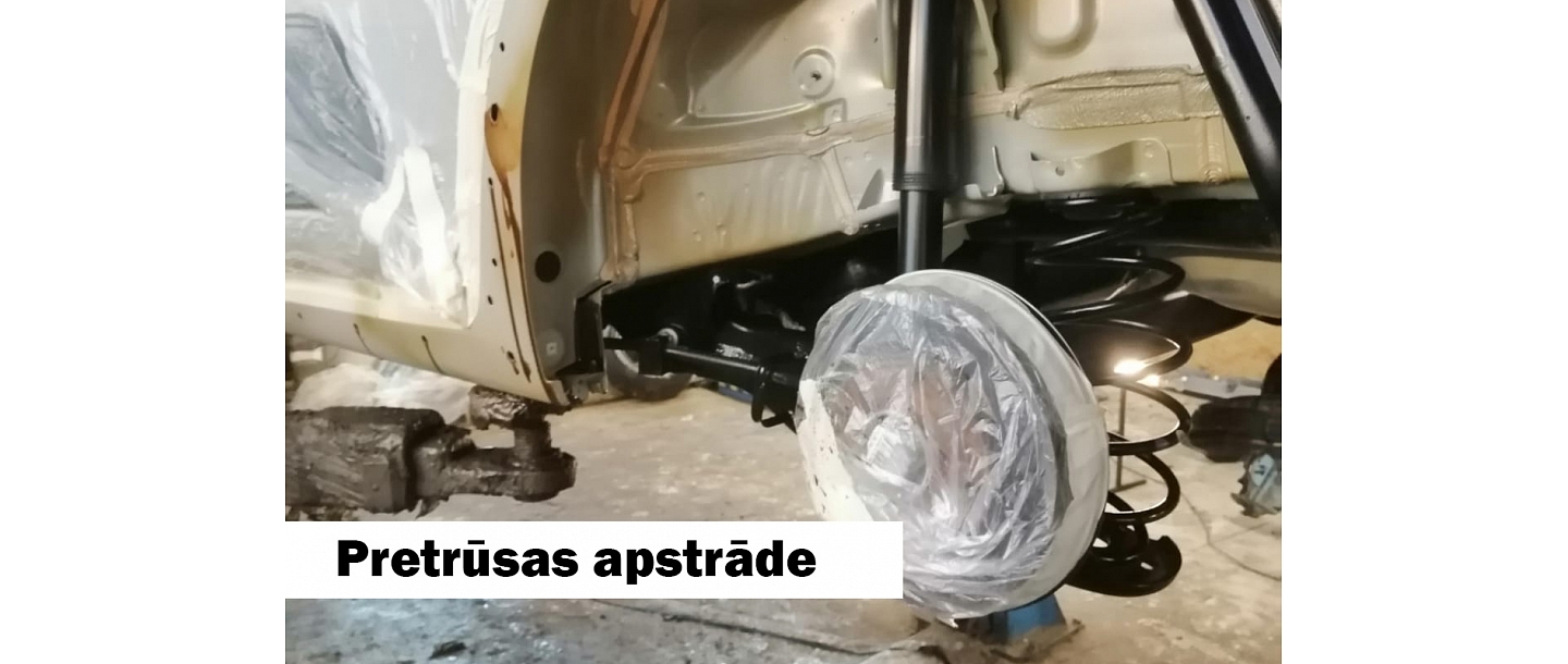 Pretrūsas apstrāde jūsu auto, izmantojot Mercasol tehnoloģiju.