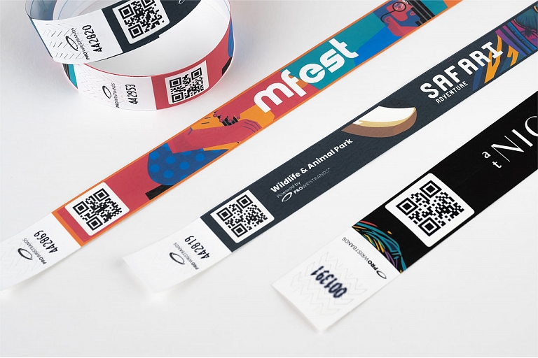 Браслеты Tyvek с QR-кодом