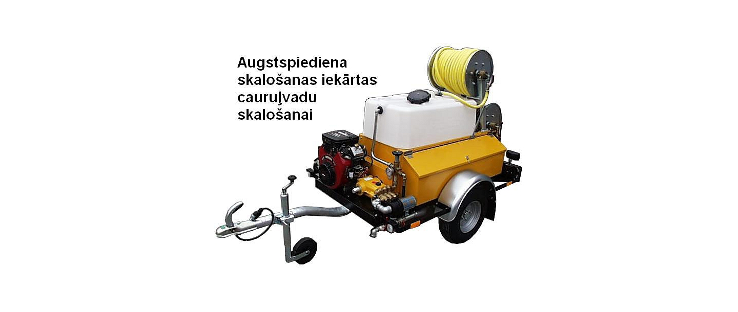Lietus ūdens cauruļvadu augstspiediena SKALOŠANA (TĪRĪŠANA)