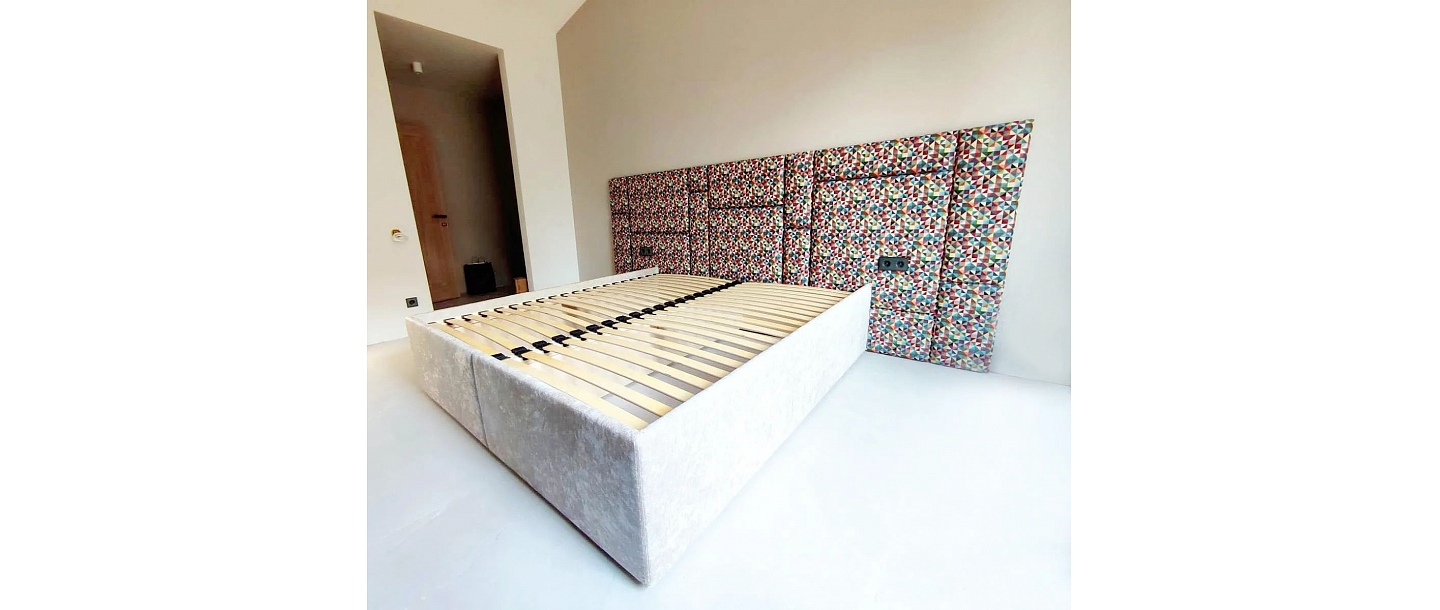 Wooden bed frame