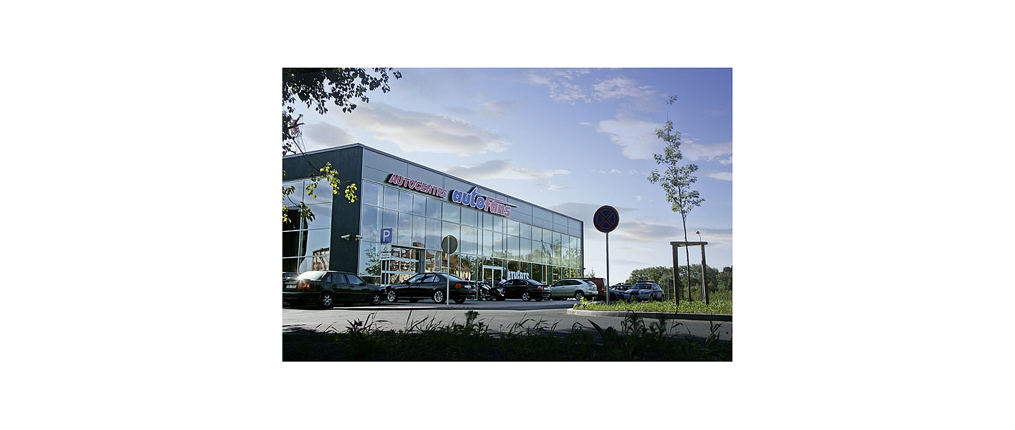 LTD "Autofans" car showroom construction in Jelgava.