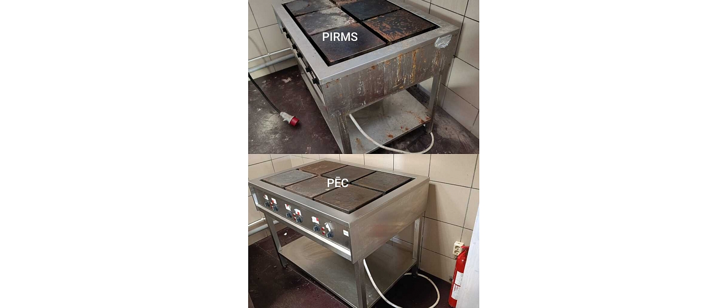 industriālo virtuvju tīrīšana