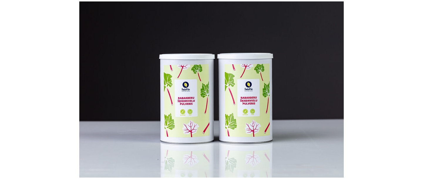 Порошок из волокон ревеня