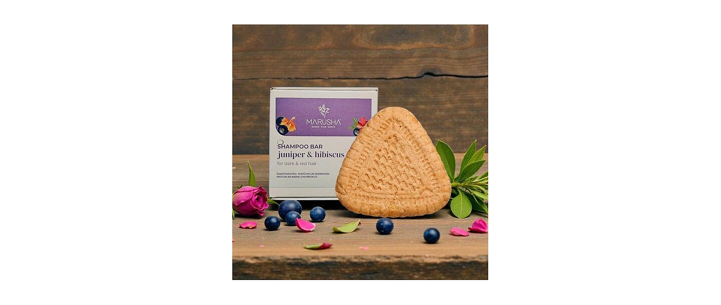 Shampoo soap with hibiscus