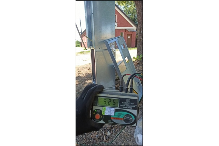 Inspections of electrical equipment, measurements