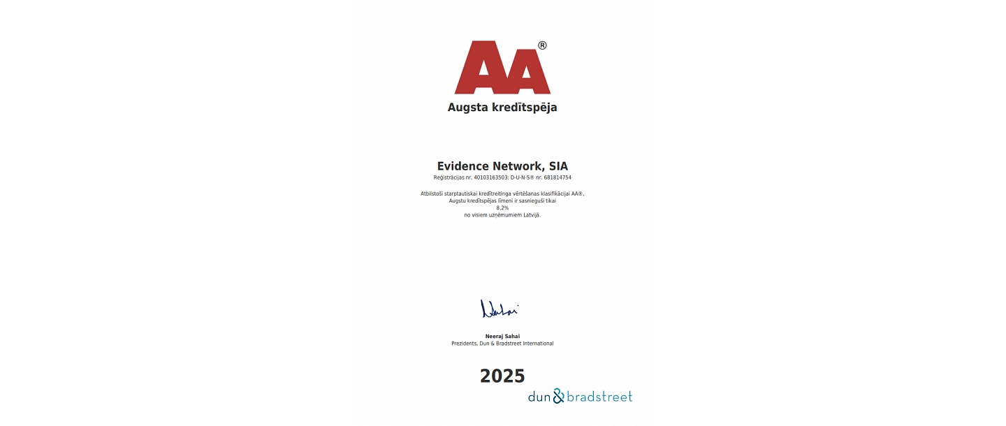 Creditworthiness certificate
