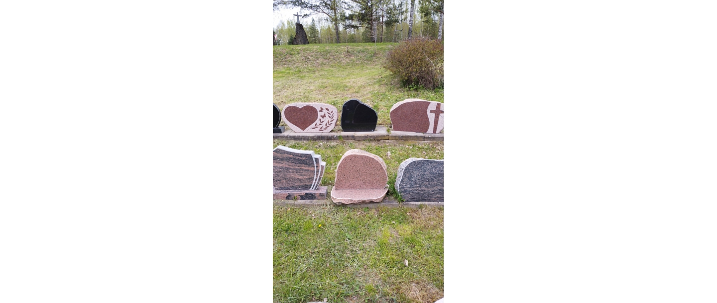 Granite tombstones