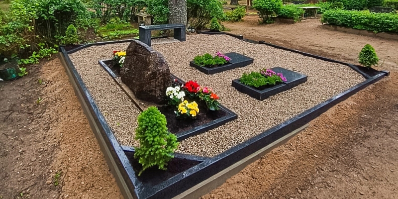 Grave improvement and installation of borders