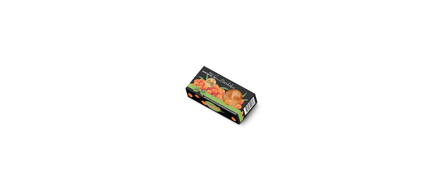 Natural juice candies “SANDBUCKTHORN” in a box