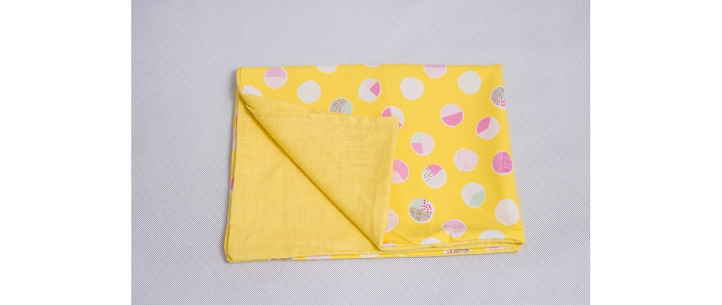 Designer pillow with colorful circles - modern home decor