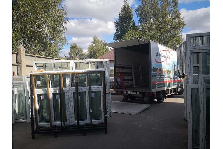 Construction material delivery