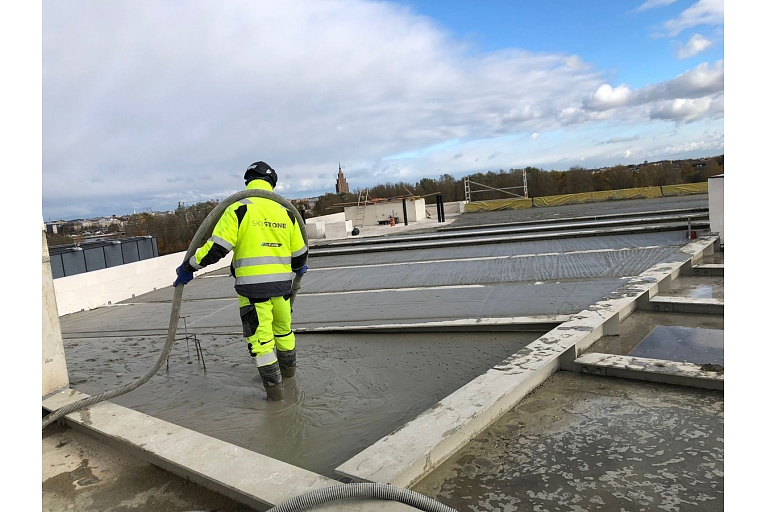 on-site cellular concrete production