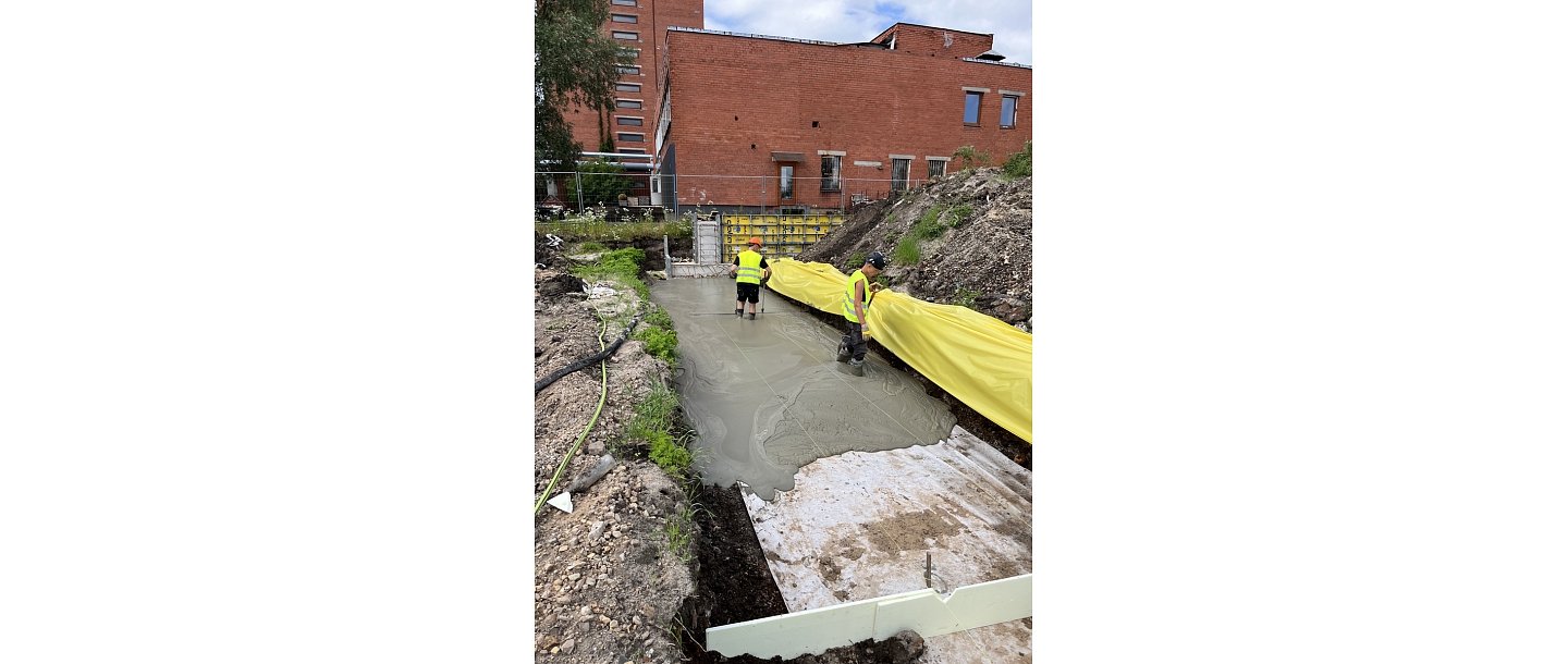 cellular concrete placement