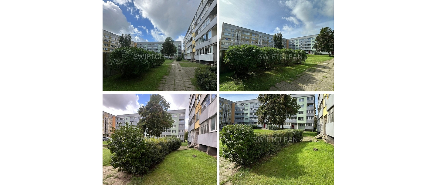Cleaning and maintenance of the area around apartment buildings