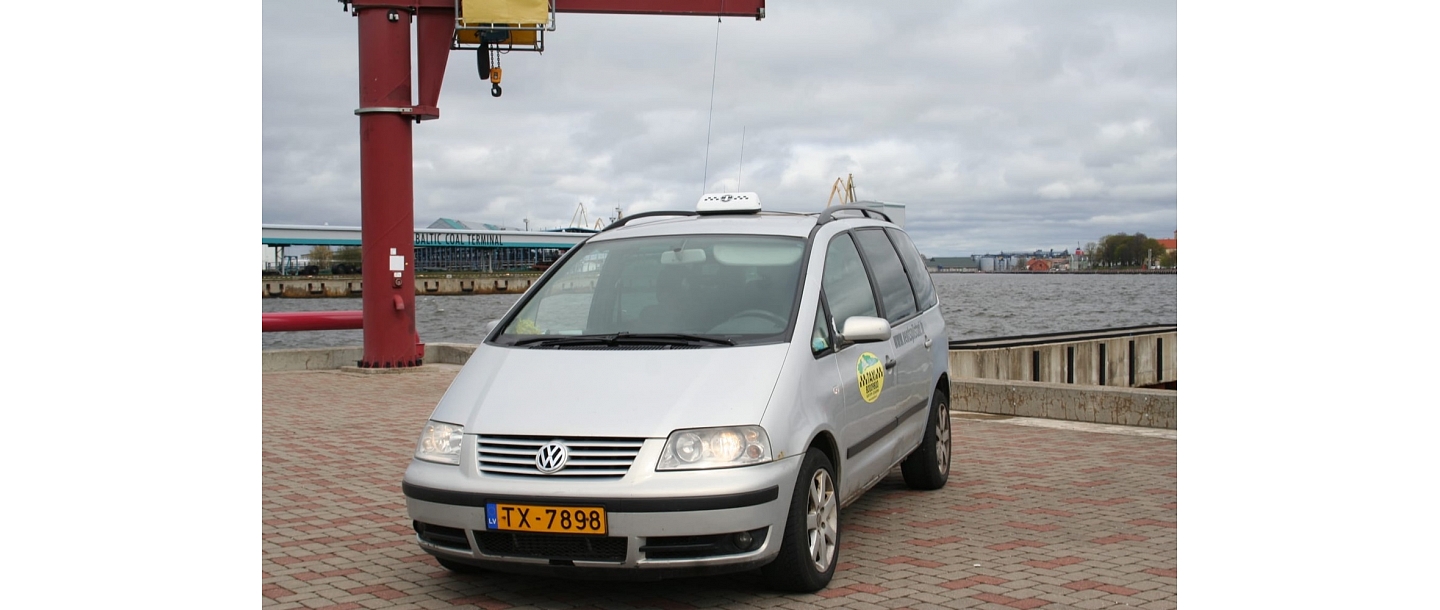 Taxi services in Ventspils city, district, in Latvia