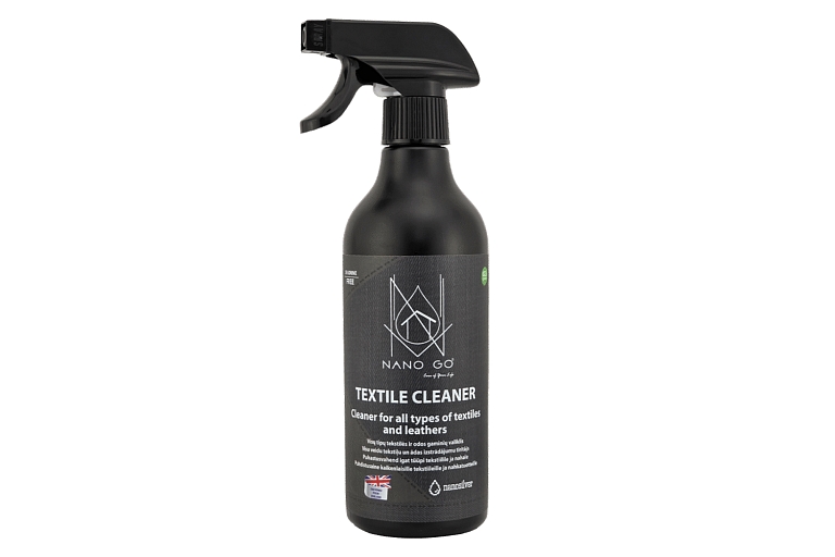 Textile and leather cleaner, which effectively removes stains.