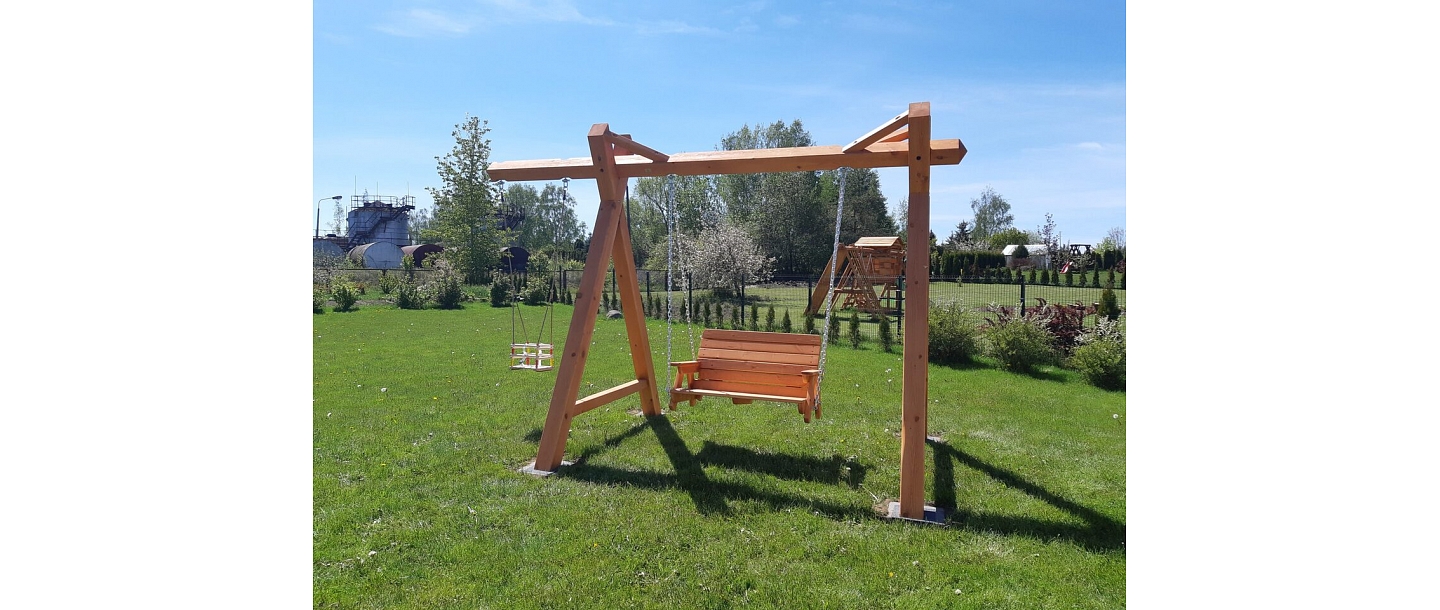 Wooden garden furniture