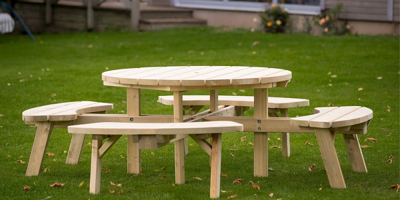 Wooden tables