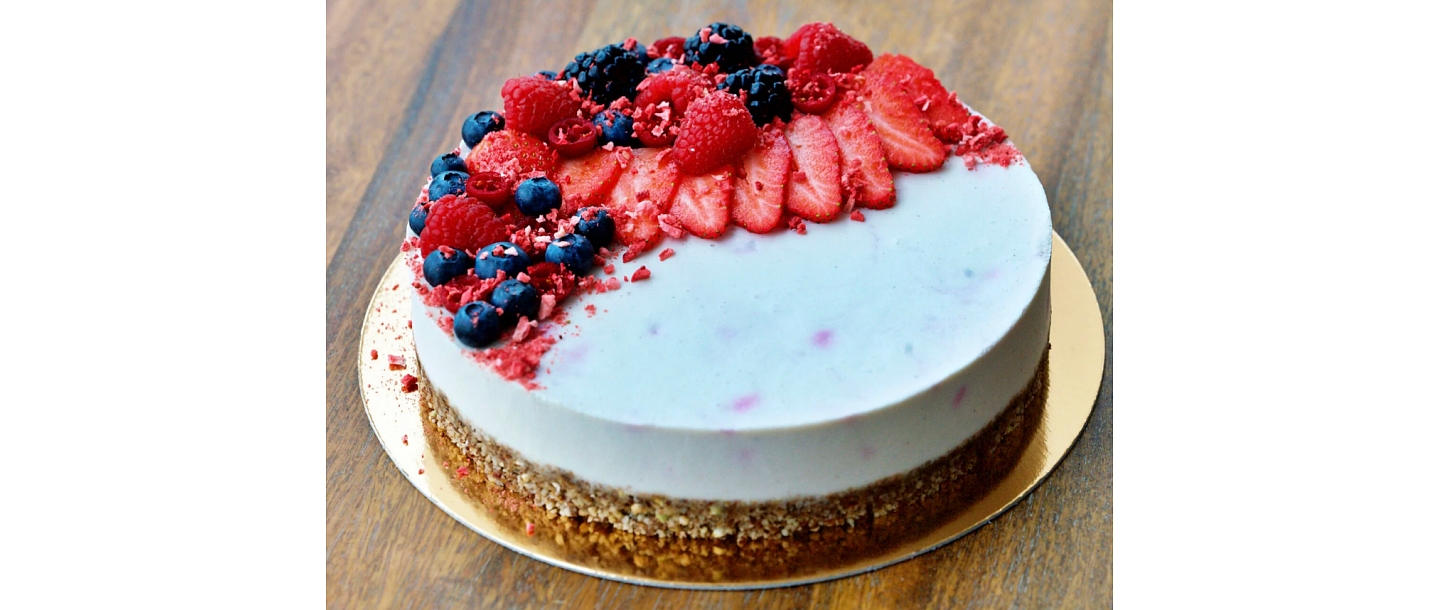Three berry cake