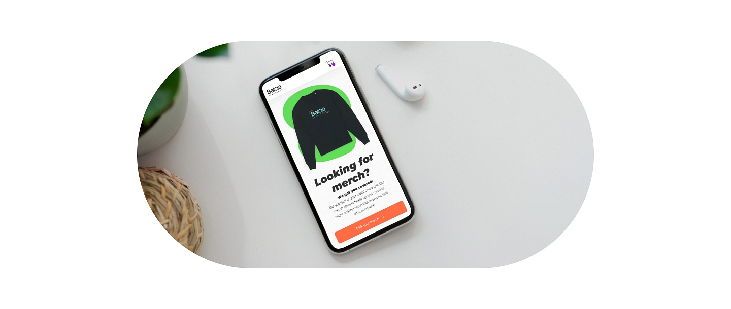 Online shop development