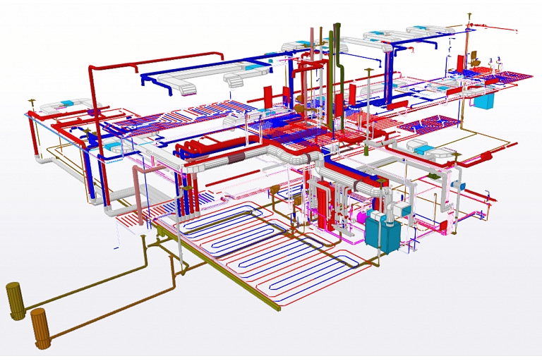 Integration of complex HVAC and ventilation systems