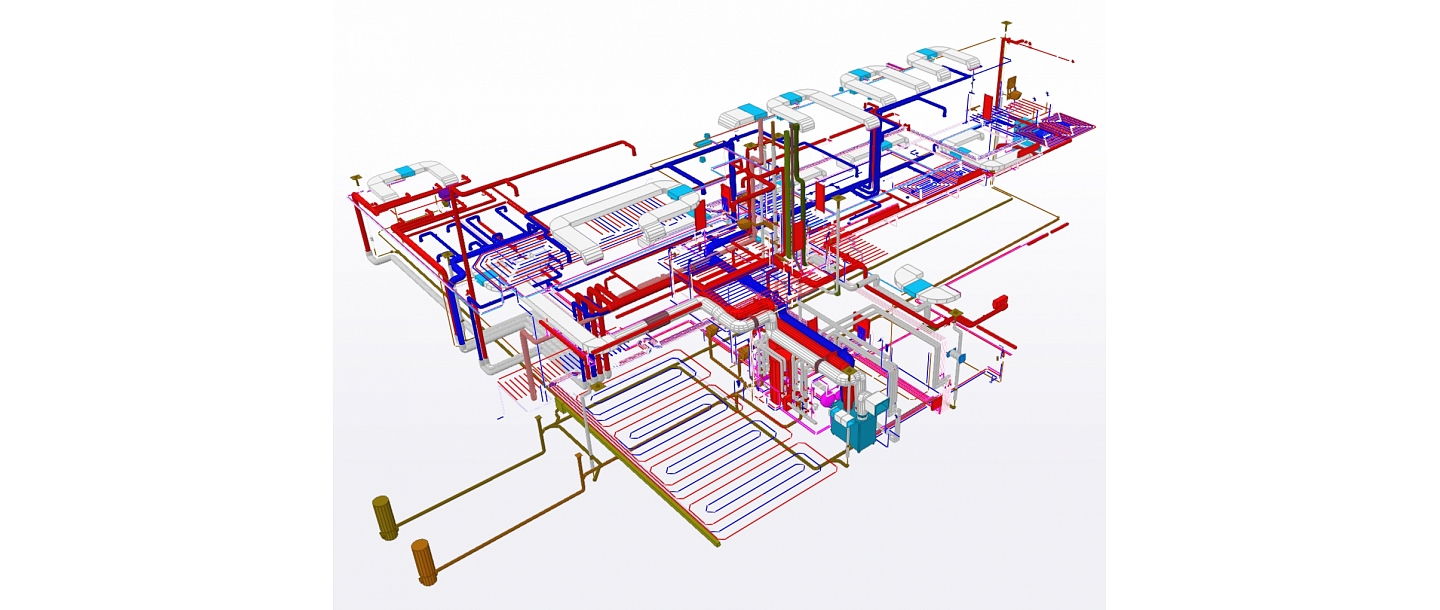 Mūsdienīgu ēku apkures un ventilācijas sistēmu BIM projekts