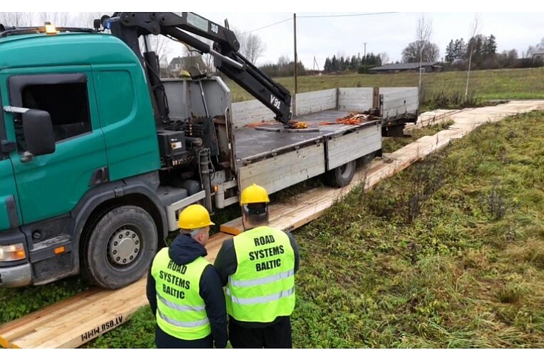 Industrial temporary road