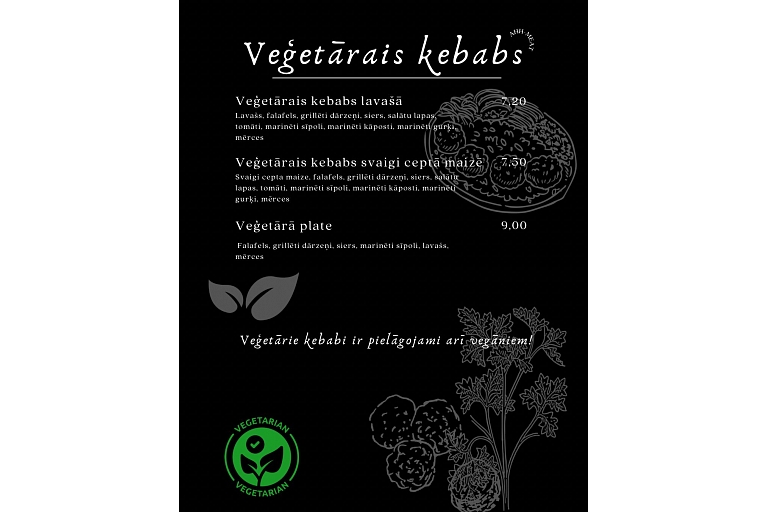 Vegetarian kebab