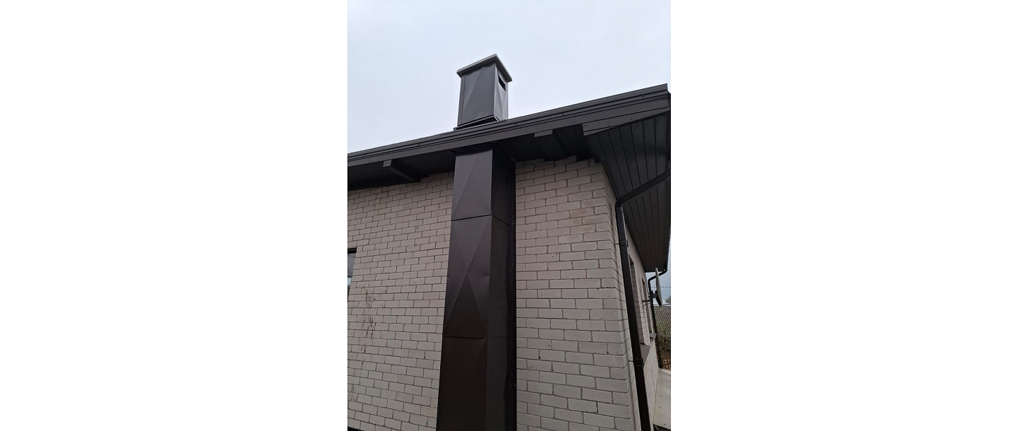 Tin chimney decoration