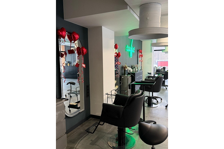 Modern and stylish hair salon.