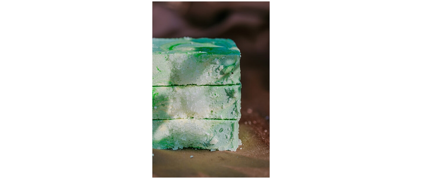 Mojito cocktail salt soap