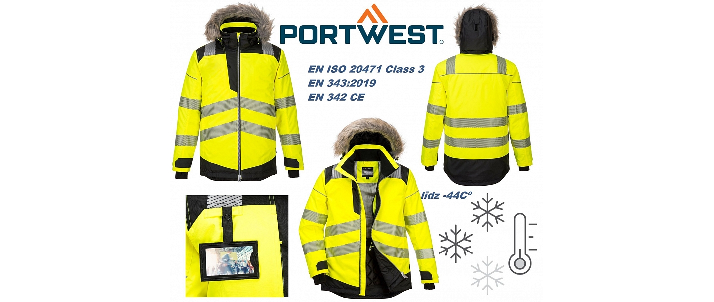Winter workwear for extreme weather conditions