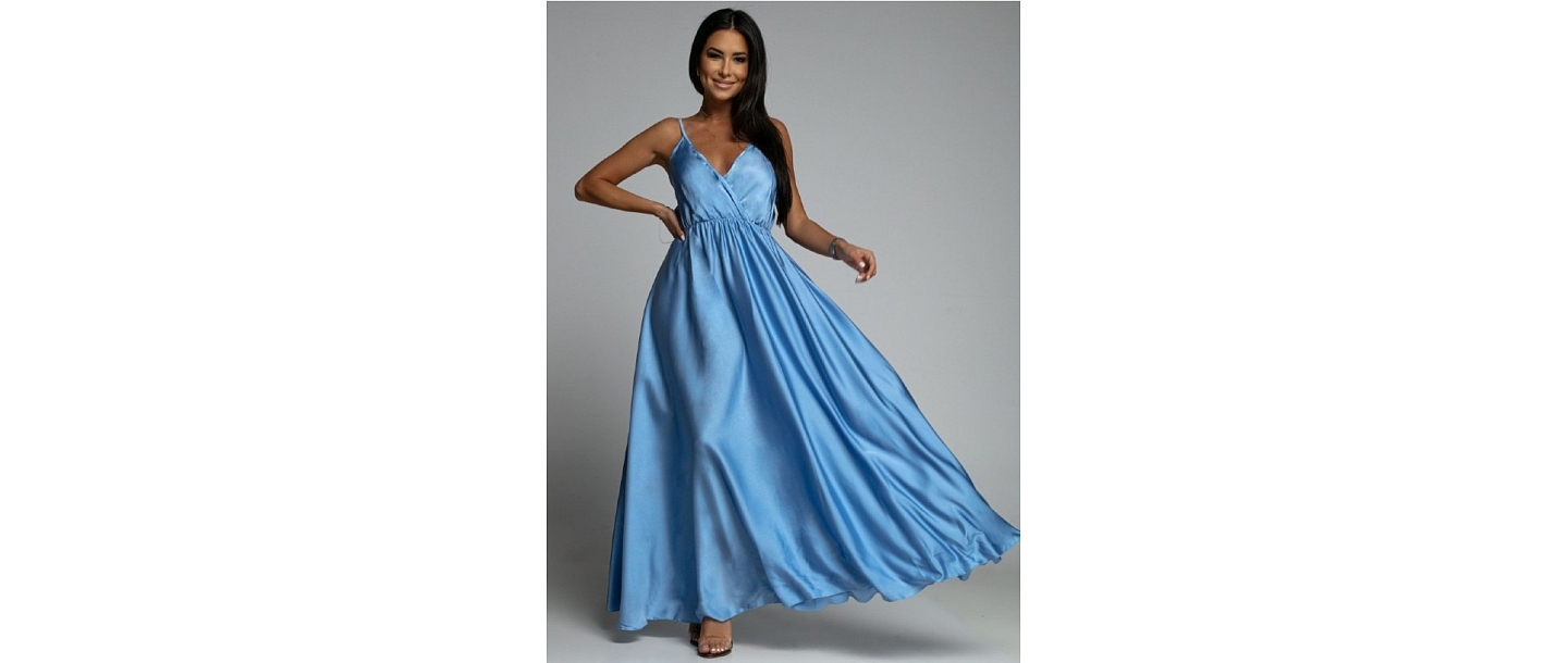 Zila maxi kleita