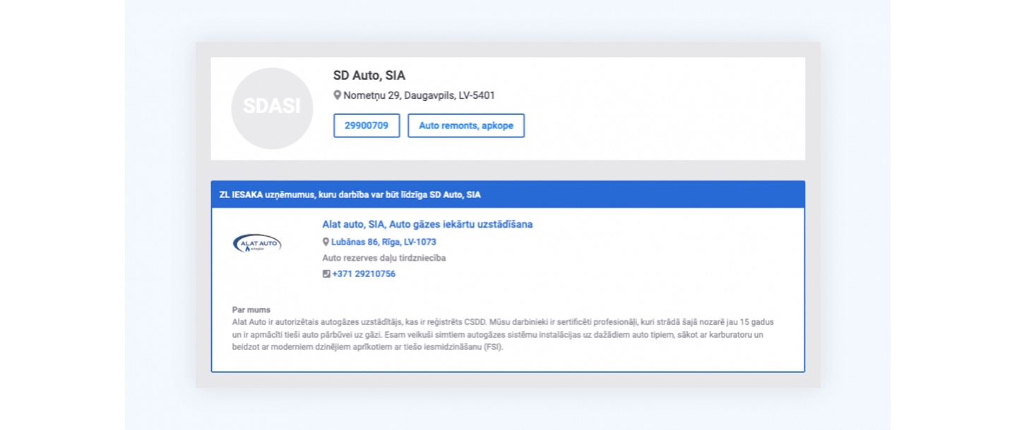 zl.lv follows a competitor
