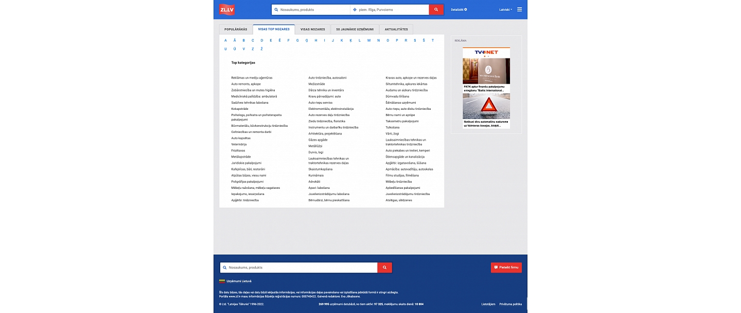 zl.lv top industries