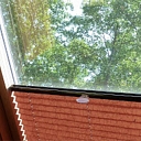 Plisse blinds, installation of blinds