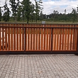 Sliding fence gates