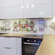 Kitchen glass panels