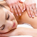 Back massage and neck area massage