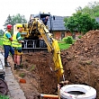 Road construction and water supply networks