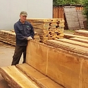 Unsawn boards and logs in stock and on request