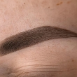 Permanent eyebrow makeup using powder technique