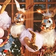 Golden mirror bunnies
